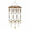 Flash Sale 🔔 Grayson Lane 26-in Brown Wood Butterfly Wind Chime with Gold Wind Catchers 😀