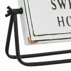 Budget 🎁 Grayson Lane Farmhouse White Iron Home Sign Tabletop Decoration - Set of 2 ✔️ -GRAYSON LANE Sales 2022 330942273 AlternateImage5 l