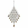 Deals 👍 Grayson Lane 30-in Bohemian Gold Metal Heart-Shaped Structure with Bells Wind Chime 🌟