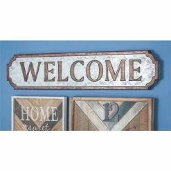 Cheapest 🛒 Grayson Lane 7-in H x 37-in W Farmhouse Metal Wall Accent 👍 -GRAYSON LANE Sales 2022 330942285 AlternateImage2 l