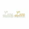 Cheapest 🌟 Grayson Lane Glam Clear and Gold Acrylic/Aluminum Love Sign Tabletop Decoration - Set of 2 ✔️