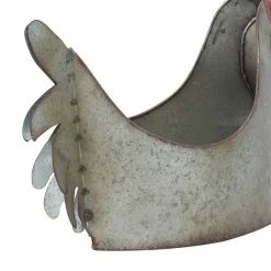 Promo ⭐ Grayson Lane 12-in x 16-in Grey Metal Farmhouse Chicken Planter 🎁 -GRAYSON LANE Sales 2022 330942296 AlternateImage4 l