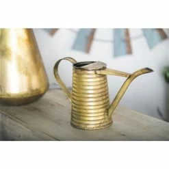 New ⌛ Grayson Lane 9-in x 15-in 9-L Brass Iron Farmhouse Watering Can 🔥 -GRAYSON LANE Sales 2022 330942311 AlternateImage1 l