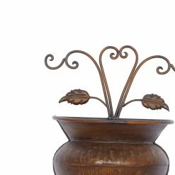 Buy ✨ Grayson Lane 11-in x 18-in Dark Brown Iron Traditional Hanging Planter 💯 -GRAYSON LANE Sales 2022 330942314 AlternateImage3 l