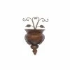 Buy ✨ Grayson Lane 11-in x 18-in Dark Brown Iron Traditional Hanging Planter 💯