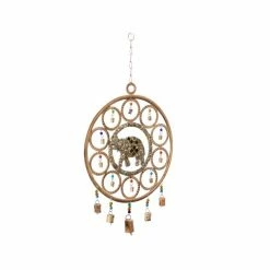 Deals ⌛ Grayson Lane 27-in Gold Textured Metal Elephant Wind Chime 👏 -GRAYSON LANE Sales 2022 330942332 AlternateImage5 l