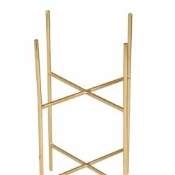 Buy 😍 Grayson Lane 6-in x 12-in Gold Iron Modern Planters - Set of 2 🌟 -GRAYSON LANE Sales 2022 330942334 AlternateImage3 l