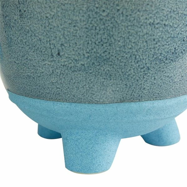 Cheapest 🎁 Grayson Lane 7 3/4-in x 7 1/2-in Blue Ceramic Contemporary Planters - Set of 3 ✔️ 4 Cheapest 🎁 Grayson Lane 7 3/4-in x 7 1/2-in Blue Ceramic Contemporary Planters - Set of 3 ✔️ - Image 4