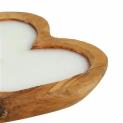 New ✔️ Grayson Lane 10-in x 2-in 1-Wick Brown Teak Wood Candle 🤩 -GRAYSON LANE Sales 2022 330942346 AlternateImage4 l