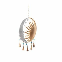 Buy 😀 Grayson Lane 19-in Gold Metal Sun and Moon Wind Chime 💯 -GRAYSON LANE Sales 2022 330942349 AlternateImage5 l