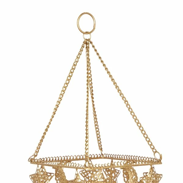 Best Sale ⭐ Grayson Lane 32-in Classic Gold Metal Sunface and Moon Wind Chime with Bells 🛒 3 Best Sale ⭐ Grayson Lane 32-in Classic Gold Metal Sunface and Moon Wind Chime with Bells 🛒 - Image 3