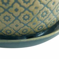 Best Sale 🥰 Grayson Lane 7 3/4-in x 7 1/2-in Blue Stoneware Contemporary Planters - Set of 3 🎉 -GRAYSON LANE Sales 2022 330942362 AlternateImage4 l