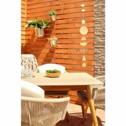 Budget 🛒 Grayson Lane 48-in Matte Gold Geometric Metal Wind Chime 🔔 -GRAYSON LANE Sales 2022 330942372 AlternateImage2 l
