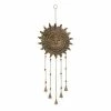 Promo 🔔 Grayson Lane 25-in Brown Metal Sunface Wind Chime with Tassels 😉