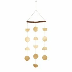 Flash Sale 🎉 Grayson Lane 42-in Gold Metal Circles and Half Moons Wind Chime ❤️ -GRAYSON LANE Sales 2022 330942375 AlternateImage5 l