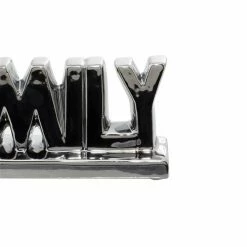 Outlet ⌛ Grayson Lane Glam Silver/Gold Porcelain Family Sign Tabletop Decoration - Set of 2 🧨 -GRAYSON LANE Sales 2022 330942399 AlternateImage6 l