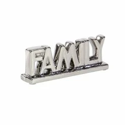 Outlet ⌛ Grayson Lane Glam Silver/Gold Porcelain Family Sign Tabletop Decoration - Set of 2 🧨 -GRAYSON LANE Sales 2022 330942399 AlternateImage7 l