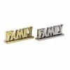 Outlet ⌛ Grayson Lane Glam Silver/Gold Porcelain Family Sign Tabletop Decoration - Set of 2 🧨