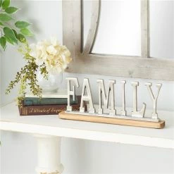 Discount 🧨 Grayson Lane Glam Silver Metal and Wood Family Sign Tabletop Decoration ✨ 7 Discount 🧨 Grayson Lane Glam Silver Metal and Wood Family Sign Tabletop Decoration ✨ -GRAYSON LANE Sales 2022 330942400 AlternateImage3 l