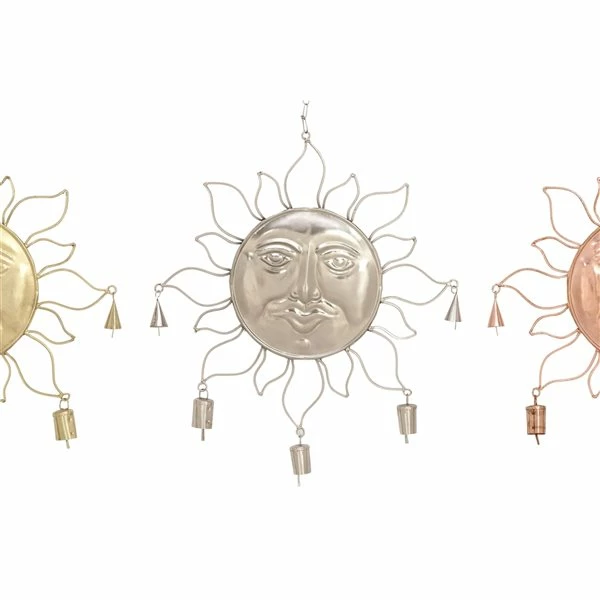 New π Grayson LaneΒ 17-in Metallic Sunface Wind Chime - Set of 3 π 3 New π Grayson LaneΒ 17-in Metallic Sunface Wind Chime - Set of 3 π - Image 3