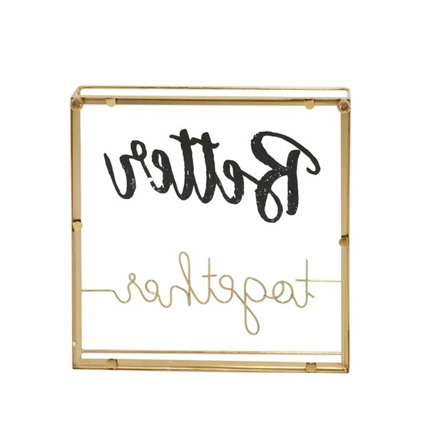 Deals 👍 Grayson Lane Gold Metal Framed 10-in H x 10-in W Inspirational Metal Sign ⌛ 5 Deals 👍 Grayson Lane Gold Metal Framed 10-in H x 10-in W Inspirational Metal Sign ⌛ - Image 5