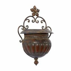 Top 10 ❤️ Grayson Lane 12-in x 18-in Dark Brown Iron Traditional Hanging Planter 🧨 -GRAYSON LANE Sales 2022 330942424 AlternateImage5 l