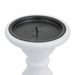 Cheap 💯 Grayson Lane 1-Candle White Wood Pillar Candle Holders - Set of 3 ✔️ -GRAYSON LANE Sales 2022 330942435 AlternateImage3 l