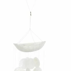 Best Pirce 💯 Grayson Lane 27-in Frosted White Capiz Shell and Coconut Wind Chime 🎉 -GRAYSON LANE Sales 2022 330942439 AlternateImage3 l