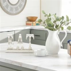 Cheap 👏 Grayson Lane Modern Silver Terrazzo Eat Sign Tabletop Decoration ⭐ -GRAYSON LANE Sales 2022 330942445 AlternateImage2 l