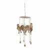 Flash Sale 💯 Grayson Lane 25-in Antique Brass Metal Roosters Wind Chime with Bells ⌛