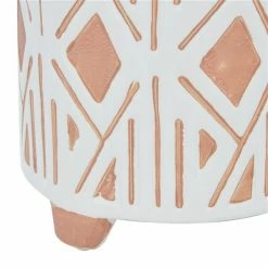 Outlet 🔔 Grayson Lane 6 3/4-in x 8-in White Porcelain Contemporary Planters - Set of 3 🥰 -GRAYSON LANE Sales 2022 330942449 AlternateImage4 l