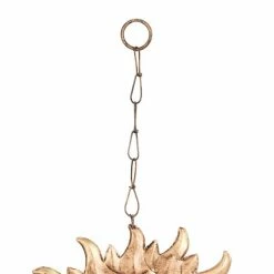 Buy 🎉 Grayson Lane 35-in Gold Metal Sunface Wind Chime with Marble Glass Beads ⭐ -GRAYSON LANE Sales 2022 330942456 AlternateImage7 l