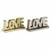Top 10 ⭐ Grayson Lane Glam Silver/Gold Porcelain Love Sign Tabletop Decoration - Set of 2 ❤️