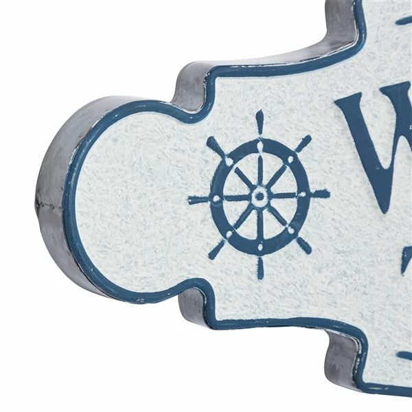 New 😍 Grayson Lane 11-in H x 35.85-in W Coastal Metal Wall Accent 🌟 4 New 😍 Grayson Lane 11-in H x 35.85-in W Coastal Metal Wall Accent 🌟 - Image 4