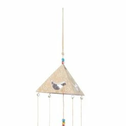 Promo 🤩 Grayson Lane 32-in Gold Wood Wide Cone-Shaped Wind Chime with Birds 😀 -GRAYSON LANE Sales 2022 330942483 AlternateImage3 l