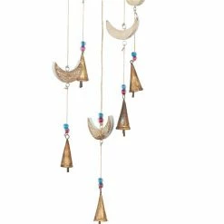 Coupon 🔔 Grayson Lane 32-in Gold Wood Crescent Moon Wind Chime with Cone-Shaped Wind Catchers 🌟 -GRAYSON LANE Sales 2022 330942490 AlternateImage3 l