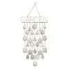Flash Sale 👏 Grayson Lane 36-in White Metal Garden Reflecting Shapes Wind Chime 🎁