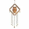 Buy ⭐ Grayson Lane 29-in Gold Metal Owl Wind Chime with Cone-Shaped Wind Catchers ⭐
