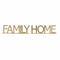 Coupon ⭐ Grayson Lane Traditional Gold Iron Home/Family Sign Tabletop Decoration - Set of 2 🔔 -GRAYSON LANE Sales 2022 330942504 AlternateImage7 l
