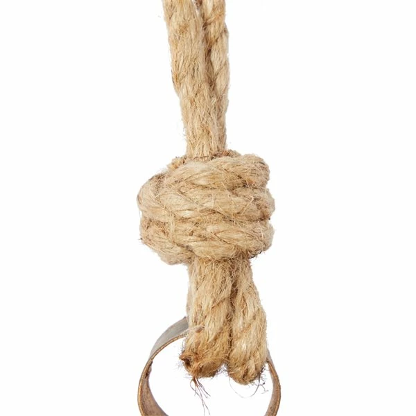 New π Grayson LaneΒ 22-in Contemporary Gold Metal Chestnuts and Bells Wind Chime with Rope Hangers - Set of 3 π 3 New π Grayson LaneΒ 22-in Contemporary Gold Metal Chestnuts and Bells Wind Chime with Rope Hangers - Set of 3 π - Image 3