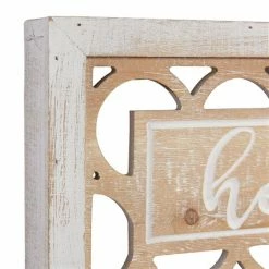 Buy 👍 Grayson Lane 6.9-in H x 12.15-in W Farmhouse Wood Wall Accent - Set of 2 😀 -GRAYSON LANE Sales 2022 330942518 AlternateImage6 l