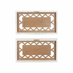 Buy 👍 Grayson Lane 6.9-in H x 12.15-in W Farmhouse Wood Wall Accent - Set of 2 😀 -GRAYSON LANE Sales 2022 330942518 AlternateImage8 l
