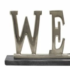 Brand new ๐ Grayson Lane Glam Silver Aluminum Welcome Sign Tabletop Decoration โ 7 Brand new ๐ Grayson Lane Glam Silver Aluminum Welcome Sign Tabletop Decoration โ -GRAYSON LANE Sales 2022 330942528 AlternateImage5 l