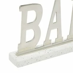 Buy ⌛ Grayson Lane Modern white/Silver Terrazzo Bar Sign Tabletop Decoration ✨ -GRAYSON LANE Sales 2022 330942568 AlternateImage6 l