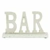 Buy ⌛ Grayson Lane Modern white/Silver Terrazzo Bar Sign Tabletop Decoration ✨