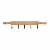 Best Pirce ✔️ Grayson Lane 5-Hook Decorative Brown Fir Wood Wall Hook ✔️
