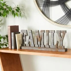 Discount 🔔 Grayson Lane Industrial Antique Black MDF Family Sign Tabletop Decoration ✨ -GRAYSON LANE Sales 2022 330942585 AlternateImage3 l