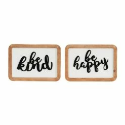 Top 10 π Grayson Lane 9.63-in H x 13.5-in W Farmhouse Wood Wall Accent - Set of 2 π