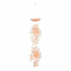 Top 10 π Grayson LaneΒ 27-in Orange Capiz Shell and Coconut Wind Chime β€οΈ