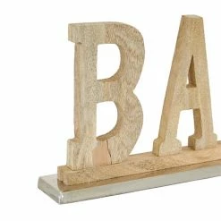 Flash Sale 🎉 Grayson Lane Brown Wood/Aluminum Bar Sign Tabletop Decoration ⭐ -GRAYSON LANE Sales 2022 330942606 AlternateImage5 l